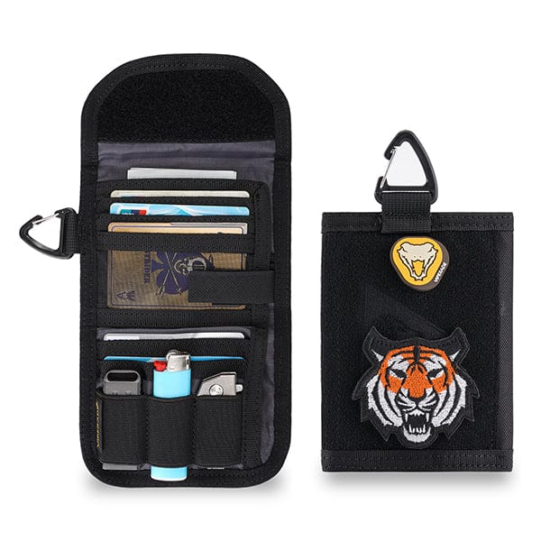  seavilia Tan Wallet Card Holder Keychain Wallet for