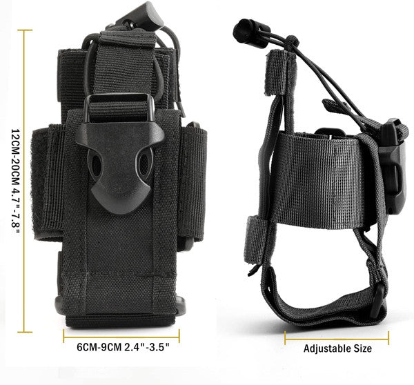 Universal Portable MOLLE two-way Radio Holder Case Holster Walkie Talkie  Pouch Tools Bag