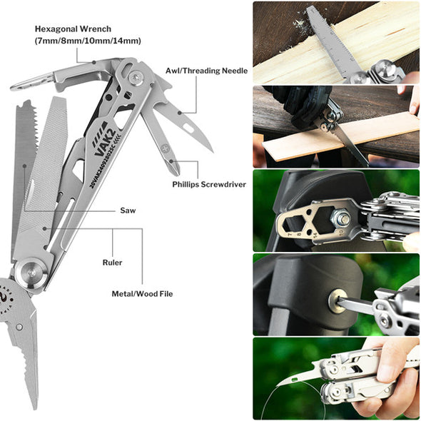 VAK2 Stainless Steel EDC MultiTool