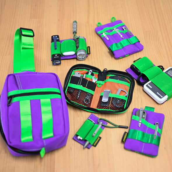 【20% OFF Limited-Time PreSale】Versatile Modular EDC Organzier – Limited Green&Purple Colourways Design