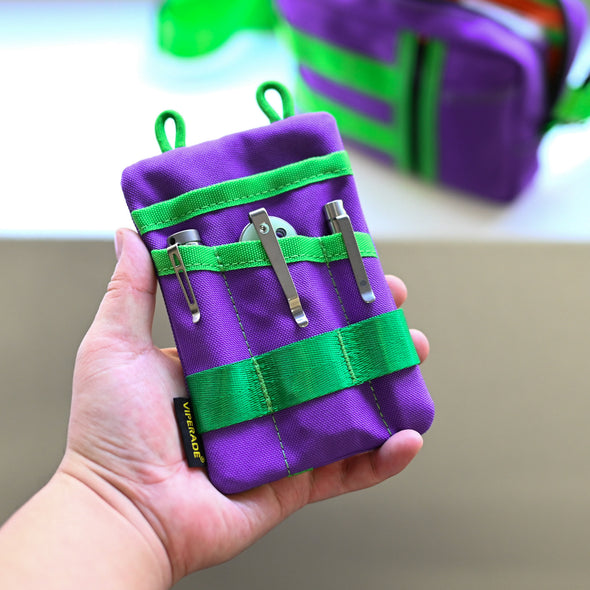 Versatile Modular EDC Organzier – Limited Edition Green&Purple