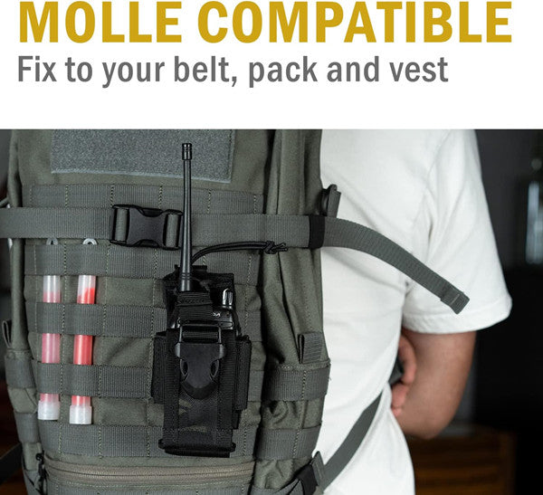 VIPERADE Radio Holster, MOLLE Radio Pouch for Vest, Universal Walkie Talkie  Holster Radio Holder for Duty Belt, Police Radio Holder Tactical Radio  Pouch for Baofeng, Motorola - Yahoo Shopping
