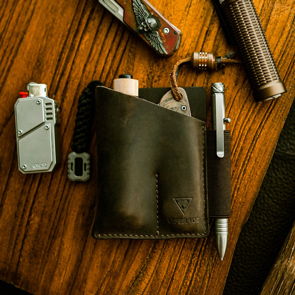 PJ12 EDC Pocket Organizer Leather Sheath