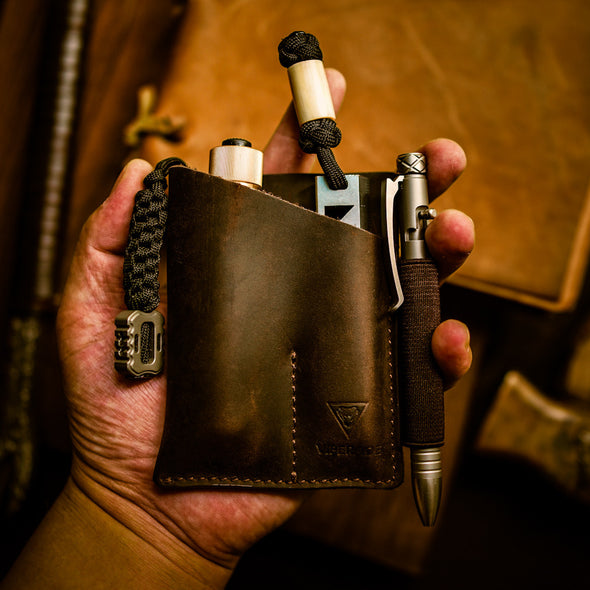 PJ12 EDC Pocket Organizer Leather Sheath