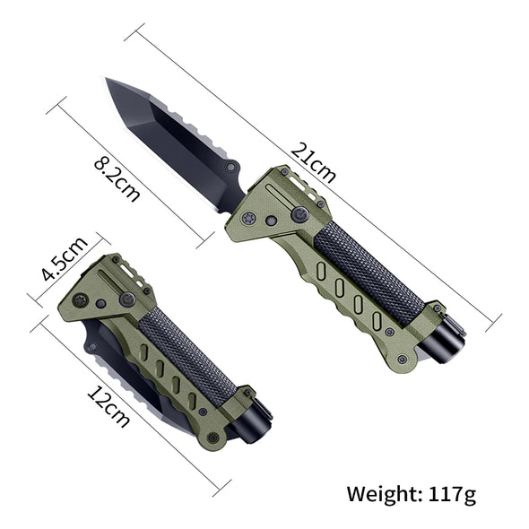 Presale -VAK6 Ultimate 4-in-1 Survival Tool, Knife | Flashlight | Pulse Ignition | Hand-crank Generator