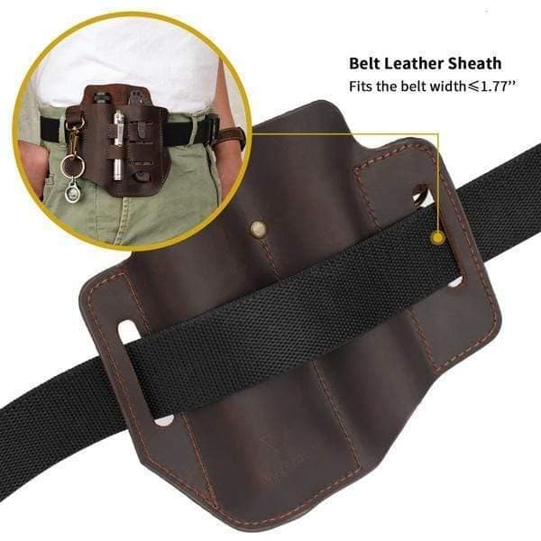 PJ8 EDC Leather Multitool Sheath Belt Loop Waist Bag – Viperade