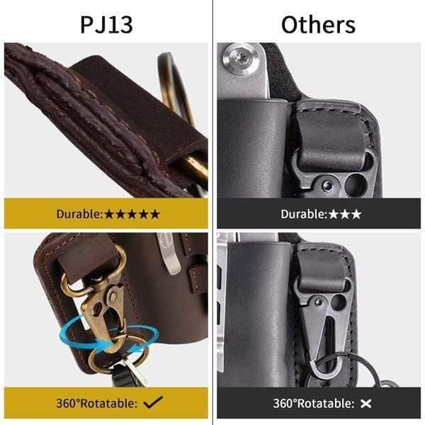 PJ12 EDC Pocket Organizer Leather Sheath – Viperade